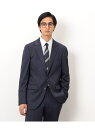 COMME CA ISM 【セットアップ対応】デニムライクプリントジャージー ジャケット コムサイズム スーツ・フォーマル スーツジャケット ネイビー ブラック...