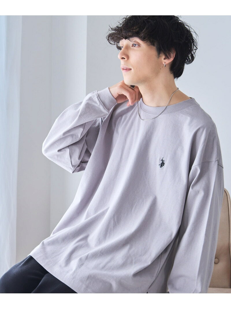 WEGO MEN'S U.S. POLO ASSN.ワンポイント刺繍LST ウィゴー トップス カットソー・Tシャツ グレー ブラック ホワイト【送料無料】