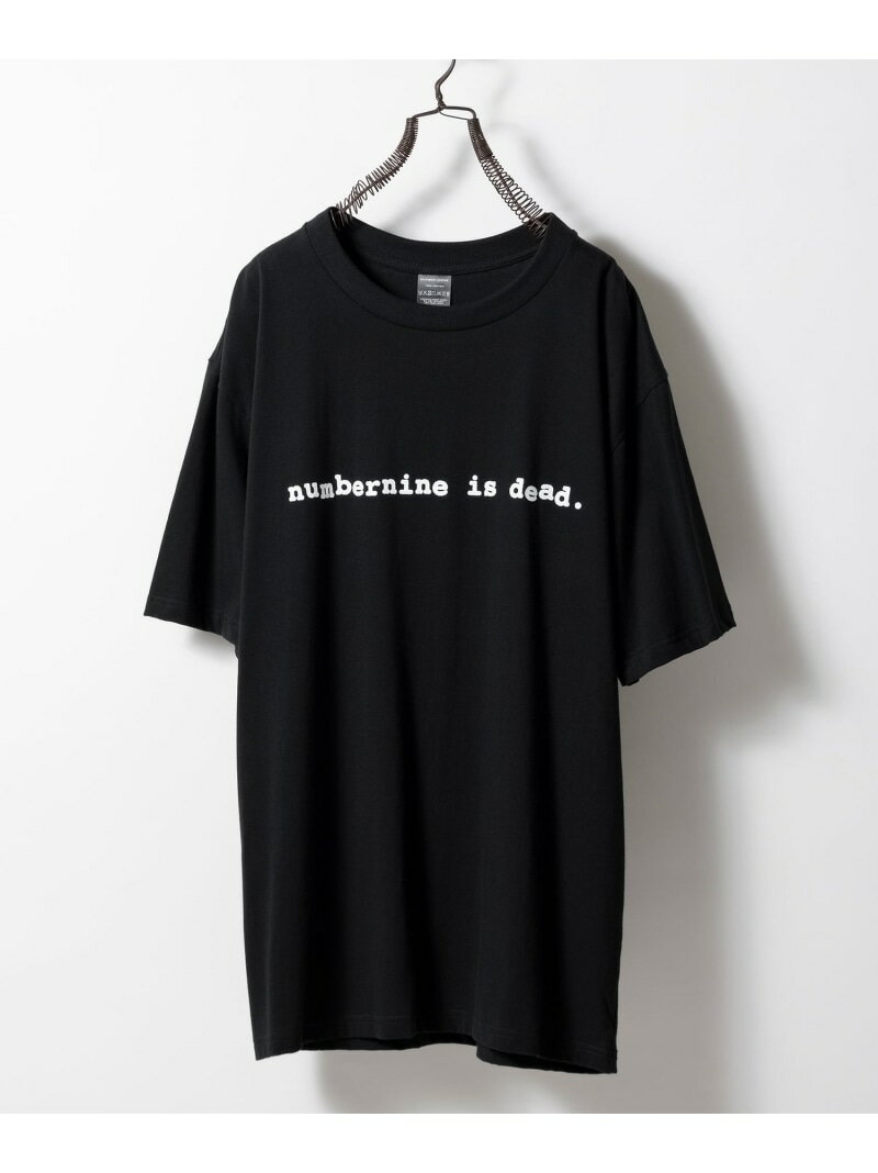 NUMBER (N)INE numbernine is dead T-SHIRT ナンバーナイン トップス カットソー Tシャツ ブラック ホワイト【送料無料】