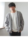 【SALE/50%OFF】ikka GOKU楽ニットケーブルカーディガン イッカ トップス カーディガン ブラック ネイビー グレー【RBA_E】