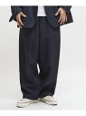 CONVERSE TOKYO MACARON CALZE RELAXED FIT SLACKS コンバーストウキョウ パンツ スラックス・ドレスパンツ ネイビー ベージュ グレー【送料無料】(4)