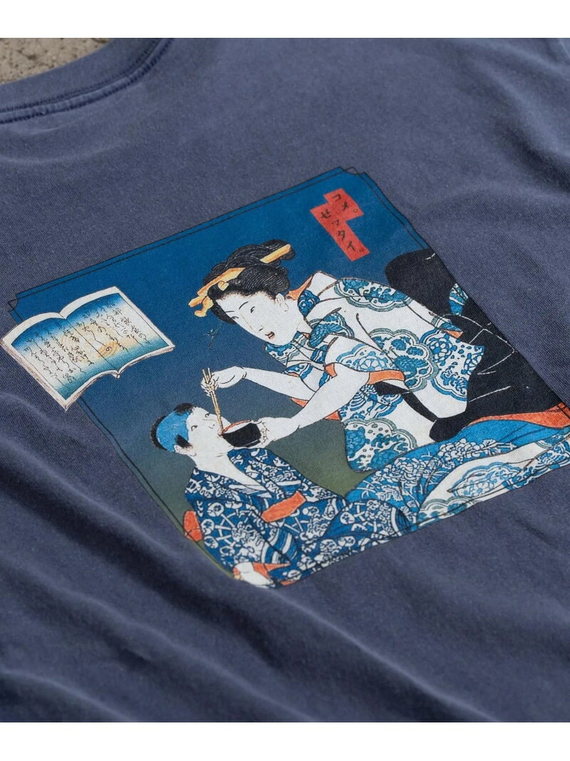 REBIRTH PROJECT REBIRTH PROJECT ｜ RICE475 「コメ.ゼッタイ.」Tシャツ リバースプロジェクトストア トップス カットソー・Tシャツ ネイビー ホワイト【送料無料】