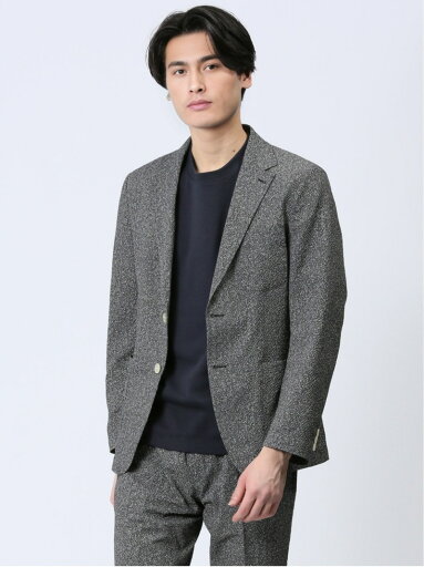 【SALE/50%OFF】TAKA-Q 軽量 スリムフィット 2ボタンジャケット プリント黒(セットアップ可能) タカキュー スーツ・フォーマル スーツジャケット ブラック【RBA_E】【送料無料】 【SALE/50%OFF】TAKA-Q 軽量 スリムフィット 2ボタンジャケット プリント黒(セットアップ可能) タカキュー スーツ・フォーマル スーツジャケット ブラック【RBA_E】【送料無料】