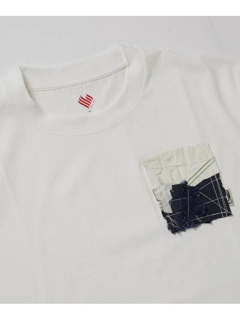 REBIRTH PROJECT REBIRTH PROJECT ｜ AIRBACK patchwork Tシャツ 2 リバースプロジェクトストア トップス カットソー・Tシャツ ホワイト【送料無料】