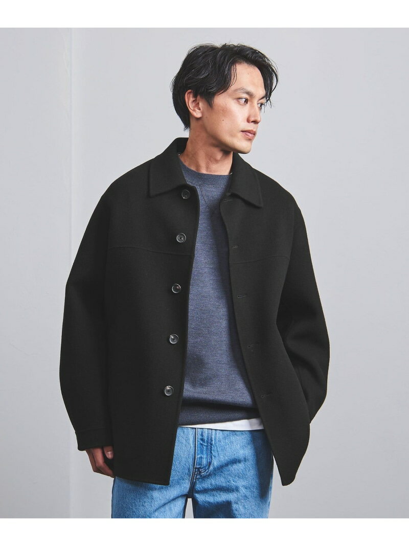 ユナイテッドアローズ 【SALE／60%OFF】UNITED ARROWS リバーモッサ カーコート ユナイテッドアローズ アウトレット ジャケット・アウター その他のジャケット・アウター ブラック グレー【RBA_E】【送料無料】