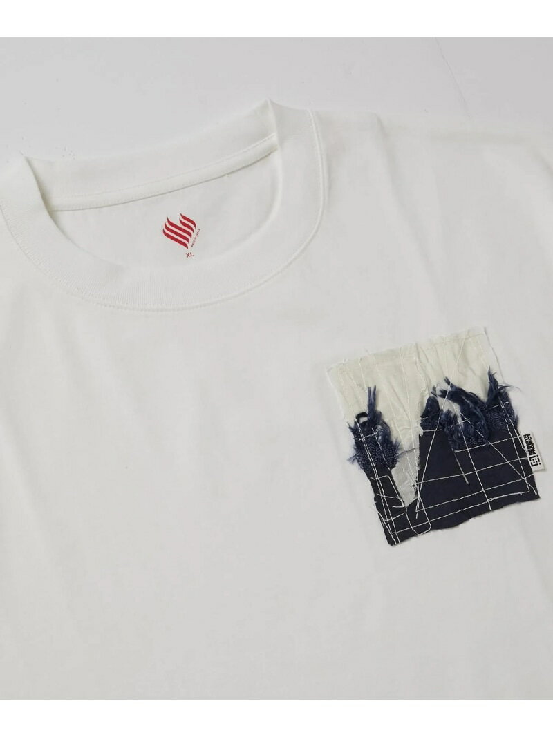 REBIRTH PROJECT REBIRTH PROJECT ｜ AIRBACK patchwork Tシャツ 3 リバースプロジェクトストア トップス カットソー・Tシャツ ホワイト【送料無料】