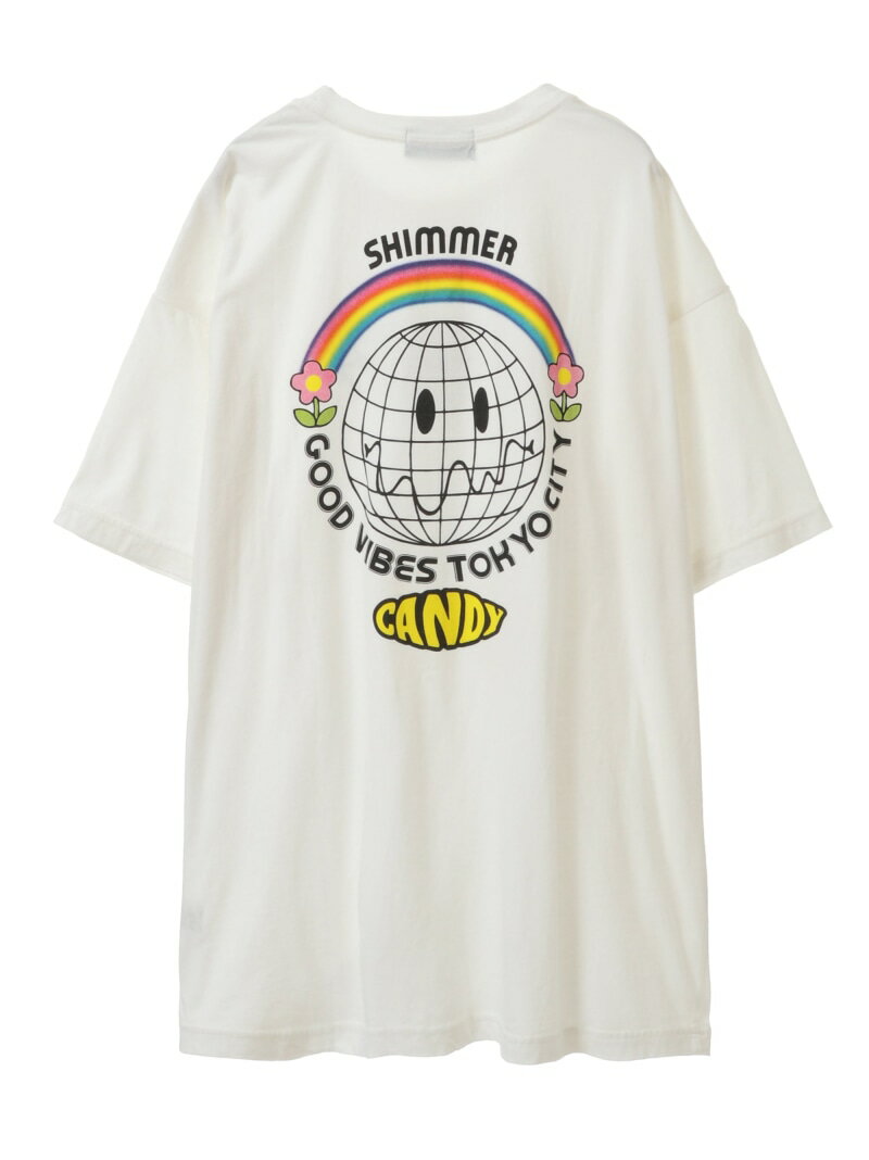 Candy Stripper CANDY MOOD BIG TEE キャンディストリッパー トップス カットソー・Tシャツ ホワイト ブラック イエロー ブルー【送料無料】