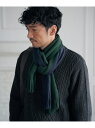【SALE/30%OFF】ikka 【抗菌防臭】ラッセルバイカラーマフラー イッカ ファッション雑貨 マフラー・ストール・ネックウォーマー グリーン ネイビー ...