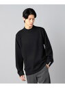 【SALE/40%OFF】COMME CA MEN 【COMME CA MEN】天竺*裏目切り替え強縮 クルーネックニット コムサメン トップス ニット ブラッ...