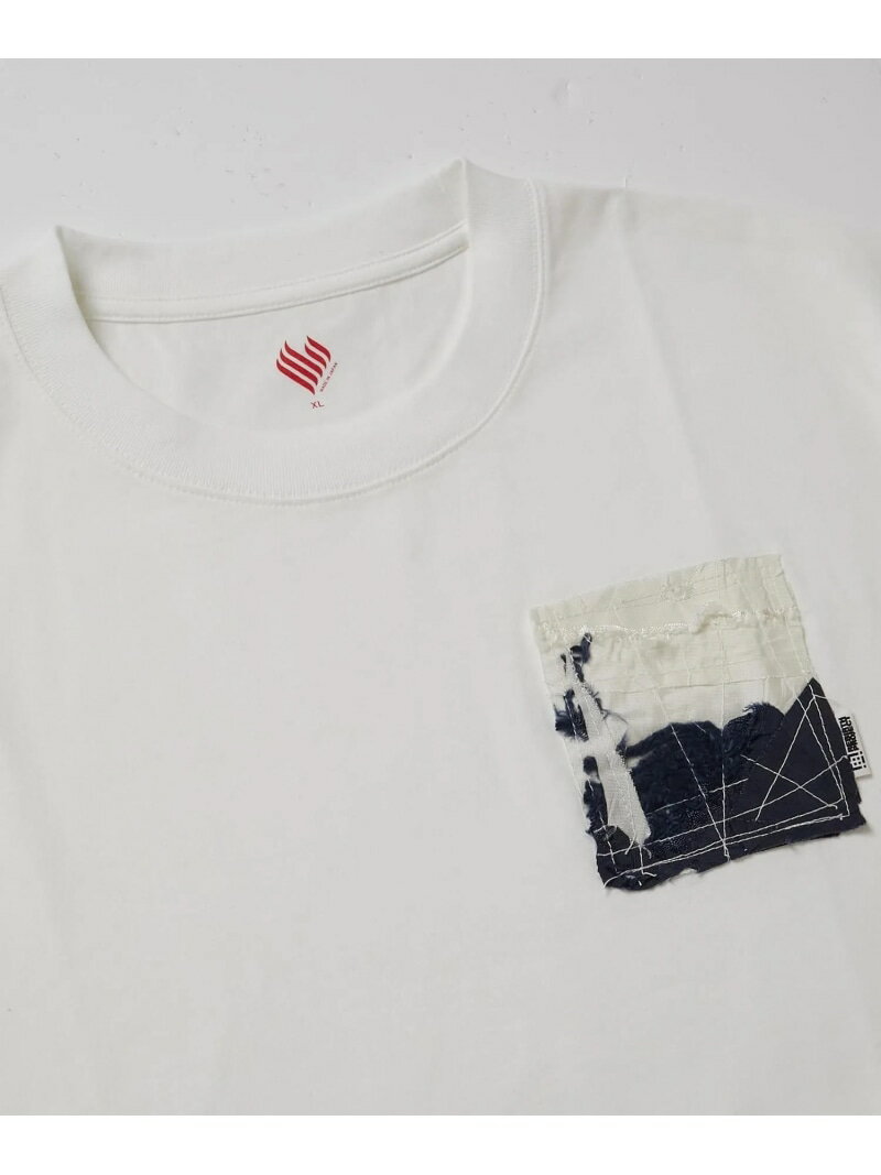 REBIRTH PROJECT REBIRTH PROJECT ｜ AIRBACK patchwork Tシャツ 1 リバースプロジェクトストア トップス カットソー・Tシャツ ホワイト【送料無料】