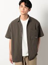 【SALE/10%OFF】Grand PARK NICOLE 【NANGA別注】DOT AIR(R) COMFY 半袖シャツ ニコル トップス シャツ・ブラウス カーキグリーン ブラック ベージュ【RBA_E】【送料無料】