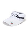 PEARLY GATES サマーニットUVバイザー (UNISEX) パーリーゲイツ 帽子 その他の帽子 グリーン ネイビー ホワイト【送料無料】