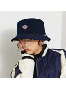 ABAHOUSE LASTWORD 【DICKIES/ディッキーズ】EX CORDUROY BUCKET HAT コ アバハウス 帽子 ハット ホワイト ネイビ...