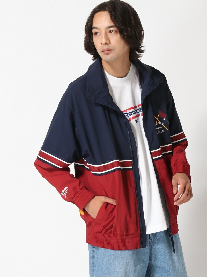 【SALE／70%OFF】Reebok Classic ロマンティッククラウン トラックジャケット / Romantic Crown Track Jacket リーボック コート/ジャケット ナイロンジャケット イエロー ネイビー【RBA_E】【送料無料】