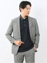【SALE/10%OFF】TAKA-Q クロスストレッチ スリムフィット 2ボタンジャケット バーズアイモノトーン(セットアップ可能) タカキュー スーツ・フォ...
