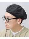 Basiquenti BASIQUENTI / ベーシックエンチ / シワ加工 ナイロン ベレー帽 エー.エム.エス. 帽子 ハンチング・ベレー帽 グレー ブラ...
