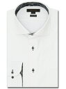m.f.editorial 形態安定 ストレッチ スタンダードフィット カッタウェイ長袖シャツ 長袖 シャツ メンズ ワイシャツ ビジネス ノーアイロン 形態安...