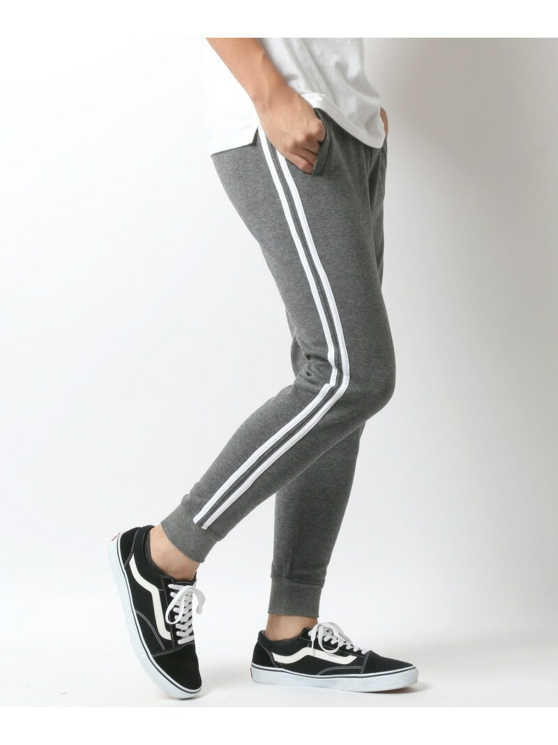 【SALE／12%OFF】Lazar スウェット スキニー ジョガーパンツ トラックパンツ メンズ レディース ユニセックス ラザル パンツ ジャージ・スウェットパンツ ブラック グレー【RBA_E】