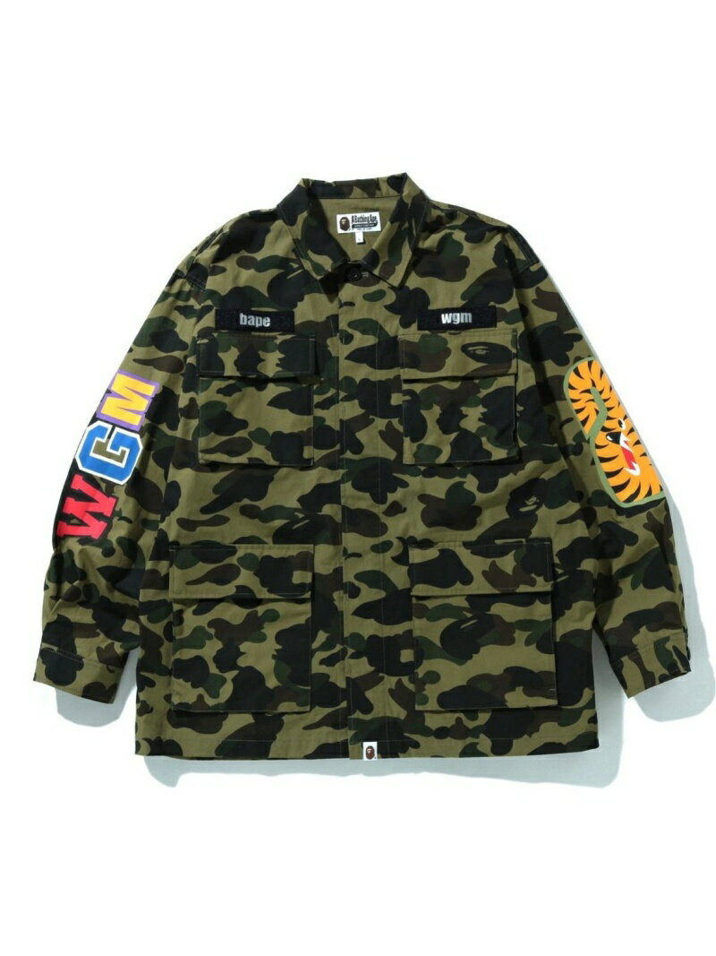 A BATHING APE（ア ベイシング エイプ）1ST CAMO SHARK RELAXED FIT MILITARY SHIRT M1STCAMOにSHARKモチーフを落とし込んだミリタリーシャツ。リラックスフィットのシルエットで仕立てられている。型番：1I30131013-GRN-00S FP3462【採寸】サイズ着丈身幅肩幅S71cm63.5cm54cmM74cm66.5cm55.5cmL77cm69.5cm56cmXL80cm72.5cm57.5cm2XL83cm75.5cm59cm商品のサイズについて【商品詳細】素材：コットン100%サイズ：S、M、L、XL、2XL※画面上と実物では多少色具合が異なって見える場合もございます。ご了承ください。商品のカラーについて 【予約商品について】 ※「先行予約販売中」「予約販売中」をご注文の際は予約商品についてをご確認ください。■重要なお知らせ※ 当店では、ギフト配送サービス及びラッピングサービスを行っておりません。ご注文者様とお届け先が違う場合でも、タグ（値札）付「納品書 兼 返品連絡票」同梱の状態でお送り致しますのでご了承ください。 ラッピング・ギフト配送について※ 2点以上ご購入の場合、全ての商品が揃い次第一括でのお届けとなります。お届け予定日の異なる商品をお買い上げの場合はご注意下さい。お急ぎの商品がございましたら分けてご購入いただきますようお願い致します。発送について ※ 買い物カートに入れるだけでは在庫確保されませんのでお早めに購入手続きをしてください。当店では在庫を複数サイトで共有しているため、同時にご注文があった場合、売切れとなってしまう事がございます。お手数ですが、ご注文後に当店からお送りする「ご注文内容の確認メール」をご確認ください。ご注文の確定について ※ Rakuten Fashionの商品ページに記載しているメーカー希望小売価格は、楽天市場「商品価格ナビ」に登録されている価格に準じています。 商品の価格についてA BATHING APEA BATHING APEのシャツ・ブラウストップスご注文・お届けについて発送ガイドラッピンググッズ3,980円以上送料無料ご利用ガイド