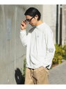 B:MING by BEAMS Manhattan Portage / ロングスリーブ プリント カットソー ビーミング ライフストア バイ ビームス トップス カットソー Tシャツ ホワイト ブラック【送料無料】