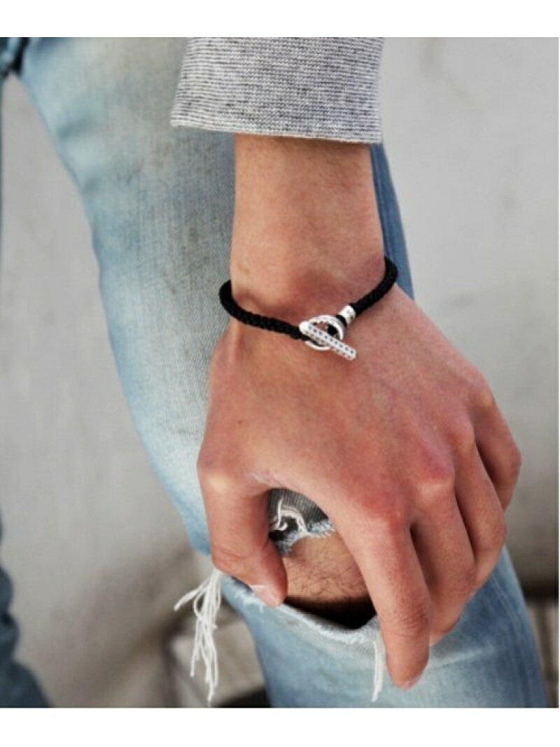 amp japan Black Knit Star Bracelet ミスターオリーブ アクセサリー・腕時計 ブレスレット・バングル ブラック【先行予約】*【送料無料】