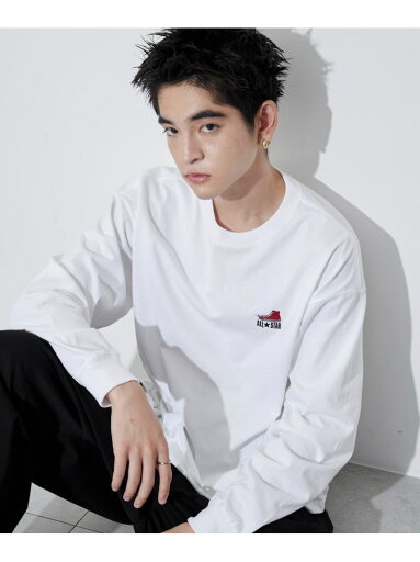 WEGO MEN'S CONVERSEワンポイントT(LS) ウィゴー トップス カットソー・Tシャツ WEGO MEN'S CONVERSEワンポイントT(LS) ウィゴー トップス カットソー・Tシャツ