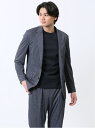 【SALE/10%OFF】TAKA-Q TechDenim スリムフィット 2ボタンジャケット 紺(セットアップ可能) タカキュー スーツ・フォーマル スーツジ...
