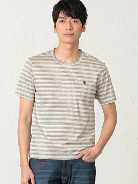 【SALE/54%OFF】THE SCOTCH HOUSE シルケット天竺ボーダーTシャツ ザ・スコッチハウス カットソー Tシャツ ベージュ パープル グリーン オレンジ【RBA_E】【送料無料】