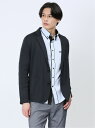【SALE/32%OFF】m.f.editorial レーヨン混ストレッチ 2ボタン テーラードジャケット タカキュー トップス その他のトップス グレー ネイ...