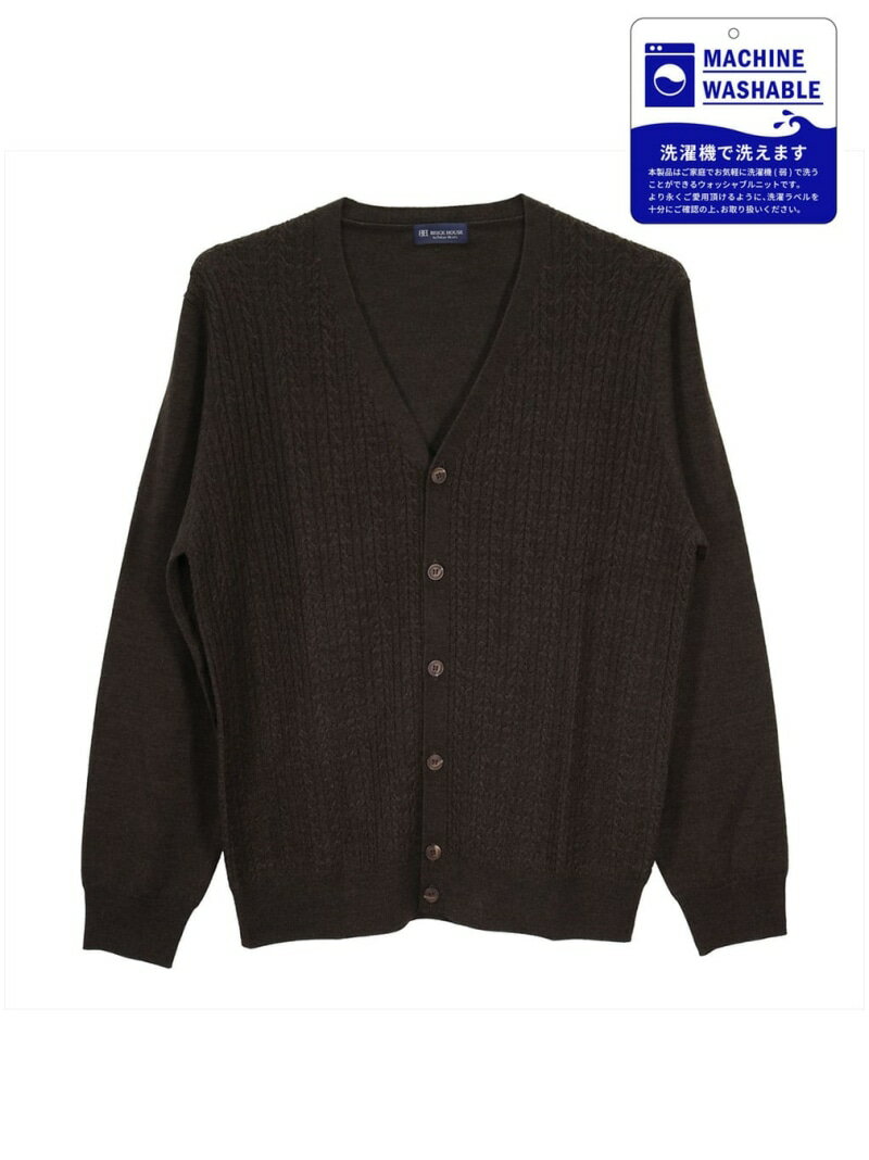 【SALE/7%OFF】BRICK HOUSE by Tokyo Shirts セットインケーブル ニットカーディガン メンズ BM05I500DS10X00-...