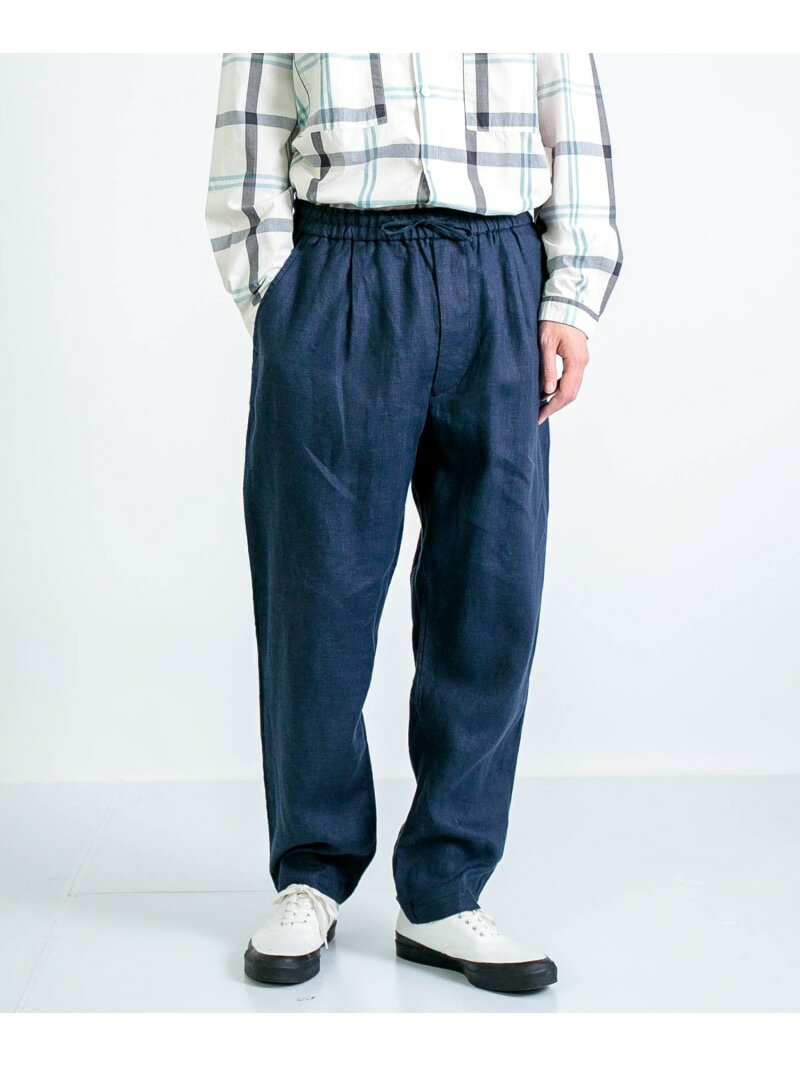 【SALE／35%OFF】SPELLBOUND フレンチリネン イージーパンツ ドミンゴ パンツ その他のパンツ ベージュ グリーン グレー ネイビー【RBA_E】【送料無料】