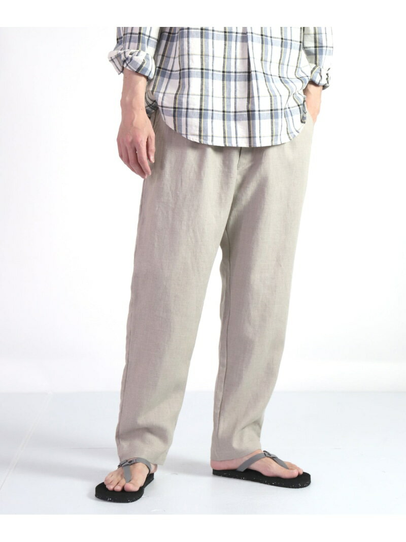 【SALE／35%OFF】SPELLBOUND フレンチリネン イージーパンツ ドミンゴ パンツ その他のパンツ ベージュ グリーン グレー ネイビー【RBA_E】【送料無料】