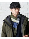 ikka 【抗菌防臭】チェックマフラー イッカ ファッション雑貨 マフラー・ストール・ネックウォーマー グリーン グレー ブラウン