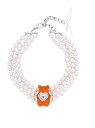 LHP MIKSHIMAI/ミクシマイ/ICONIC BEAR PEARL CHOKER エルエイチピー ファッション雑貨 その他のファッション雑貨 オレンジ ...