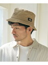 【SALE/25%OFF】ikka Dickies ディッキーズ ロゴ刺繍バケットハット イッカ 帽子 その他の帽子 ブラック グレー ベージュ【RBA_E】