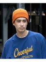 LAKOLE ロールニットキャップ ラコレ 帽子 ニット帽・ビーニー ブラック ブルー グレー オレンジ