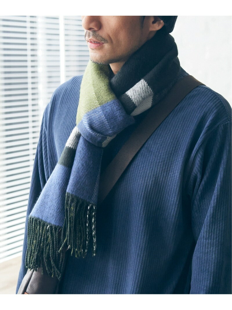 【SALE/30%OFF】ikka 【抗菌防臭】リバーシブルチェックマフラー イッカ ファッション雑貨 マフラー・ストール・ネックウォーマー ブラック グリーン【RBA_E】