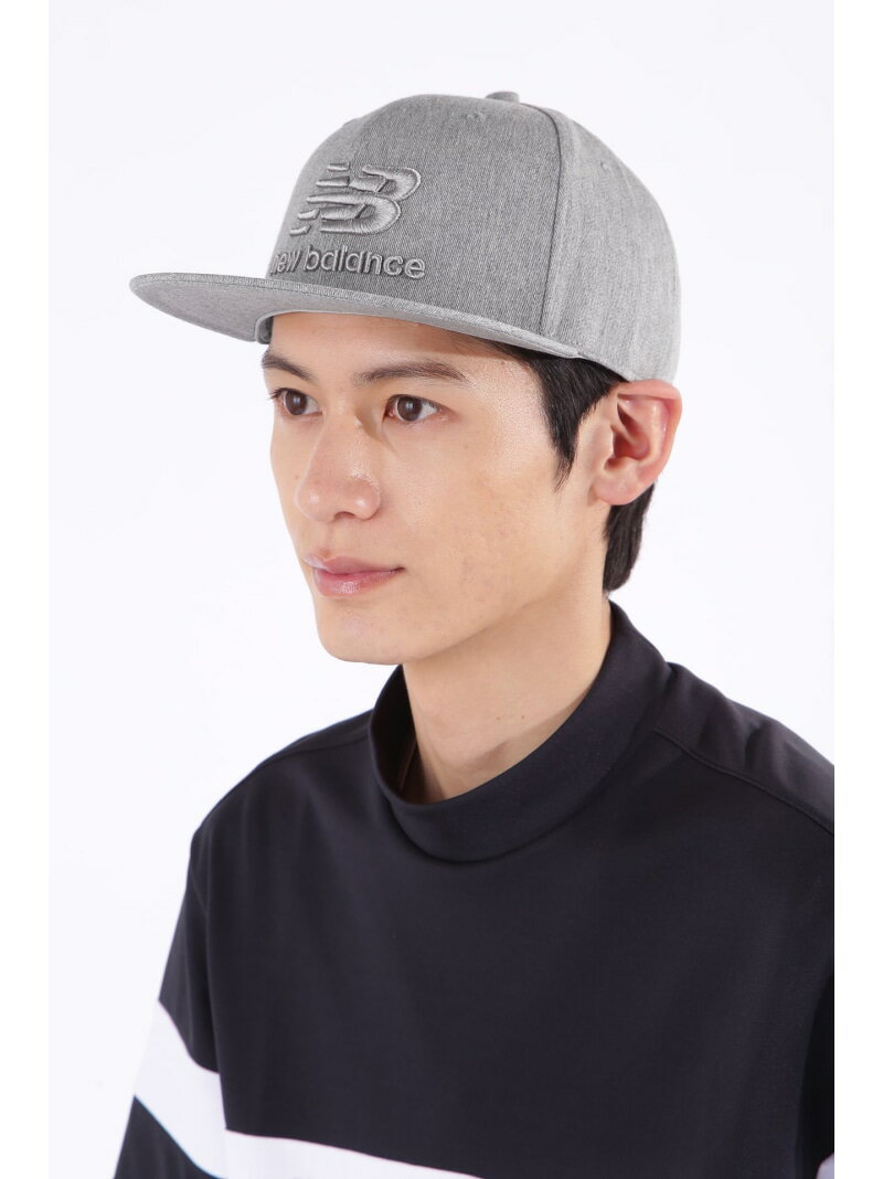 New Balance Golf 刺繍ロゴ フラットブリムキャップ (MENS) ニューバランスゴルフ 帽子 その他の帽子 ..
