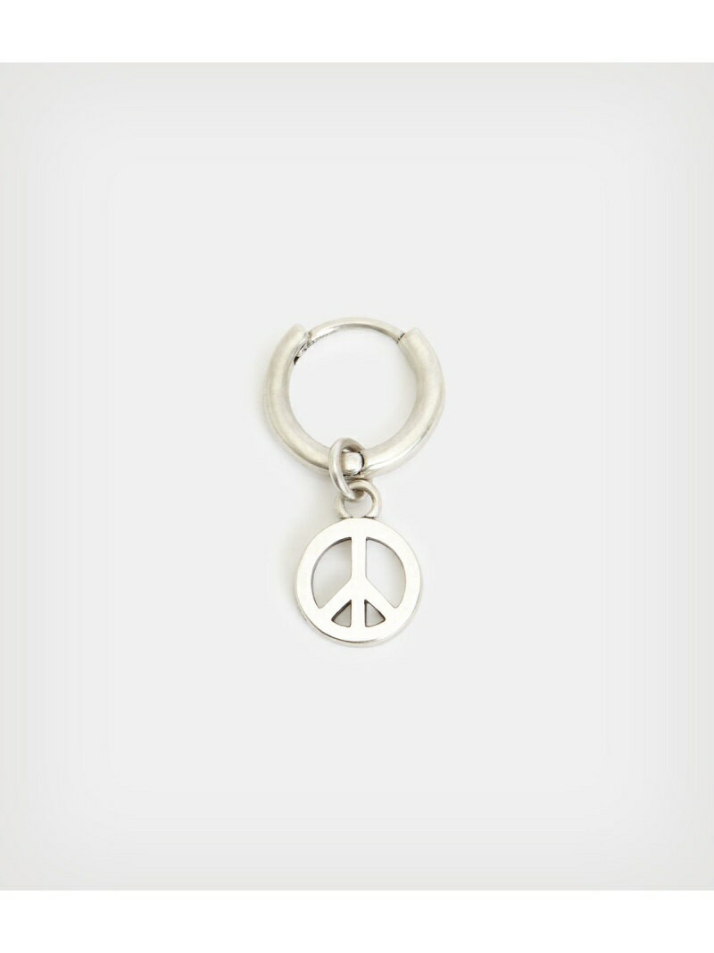 【SALE／50%OFF】ALLSAINTS (M)PEACE HOOP EARRING オールセインツ アクセサリー・腕時計 ピアス シルバー【RBA_E】のサムネイル