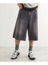 【SALE/40%OFF】tk.TAKEO KIKUCHI デニムバギーショーツ ティーケータケオキクチ パンツ ジーンズ・デニムパンツ ブラック ブルー【RBA_E】【送料無料】