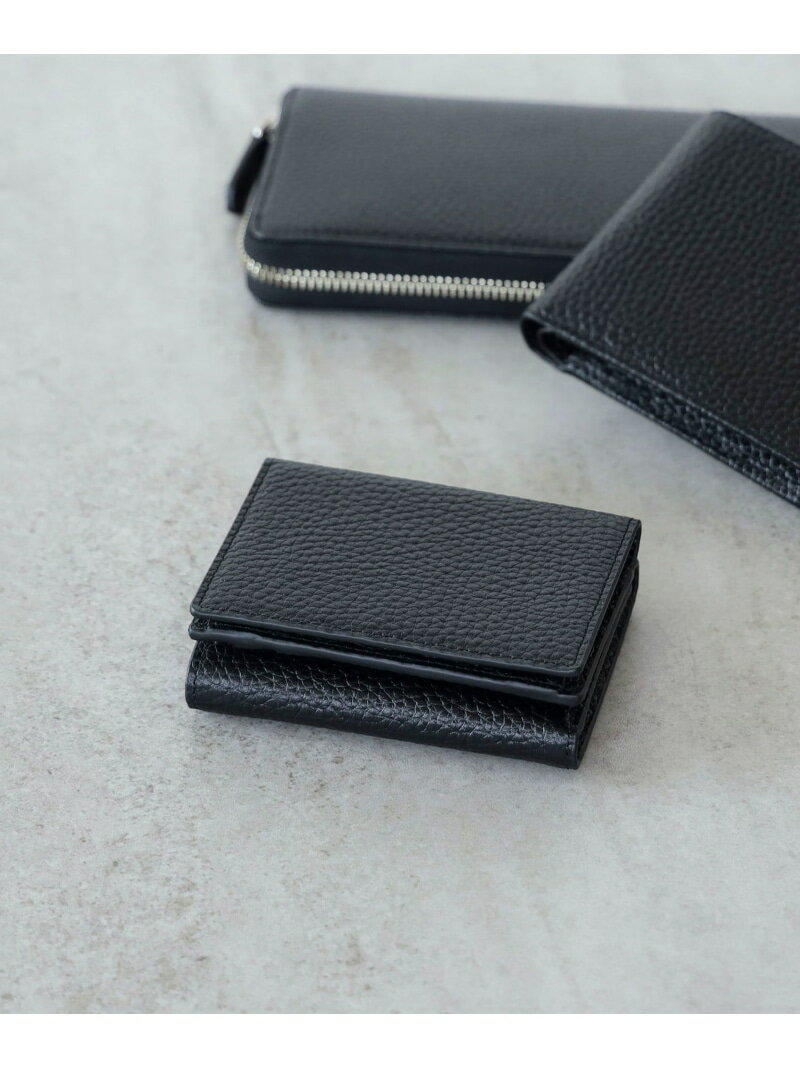 BEAMS HEART MEN シュリンク 三つ折り ウォレット ビームス ハート 財布・ポーチ・ケース 財布 ブラック【送料無料】