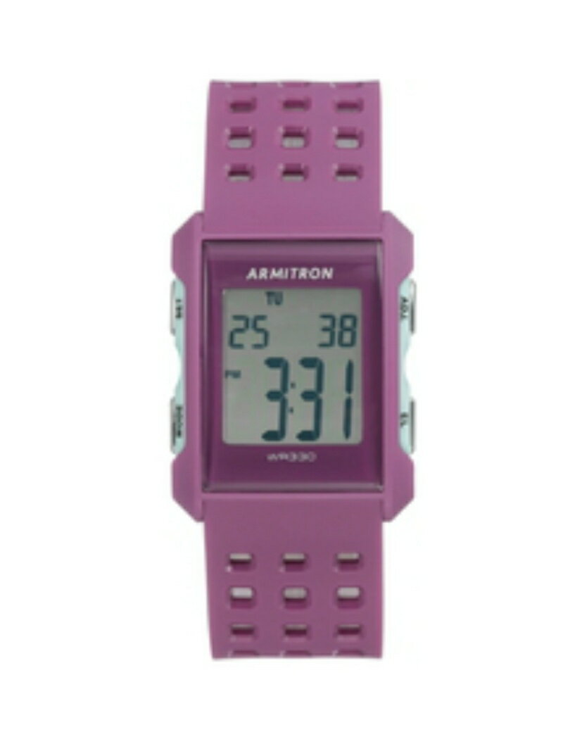 ARMITRON NEWYORK ARMITRON NEWYORK/(M)腕時計 デジタル レクタングル スポーツウォッチ リバランス アクセサリー・腕時計 腕時計 パープル