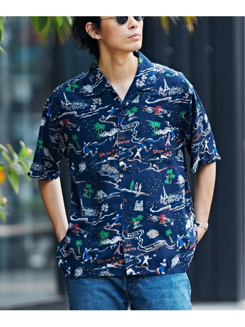 【SALE／40%OFF】Paris Saint-Germain 【Paris Saint-Germain】アロハシャツ エディフィス トップス シャツ・ブラウス ネイビー ブラック【RBA_E】【送料無料】のサムネイル