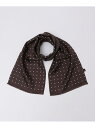 SHIPS MEN ROBERT KEYTE: シルク リバーシブル ドット スカーフ シップス ファッション雑貨 スカーフ・バンダナ ブラウン ブラック ネイ...