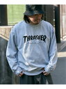 【SALE/18%OFF】VENCE share style MENs THRASHER スラッシャー ロゴスウェット ヴァンス エクスチェンジ トップス スウェット・トレーナー ホワイト ブラック グレー【RBA_E】【送料無料】