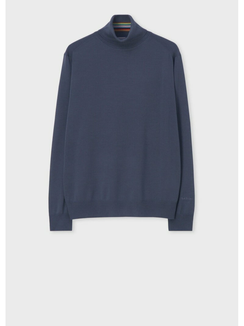 Paul Smith ハイゲージ タートルネックニット ポール・スミス トップス ニット グリーン ブルー ブラック【送料無料】