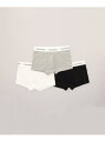Calvin Klein Underwear LOW RISE TRUNK 3PK フリークスストア インナー・ルームウェア その他のインナー・ルームウェア グレー ブラック【送料無料】