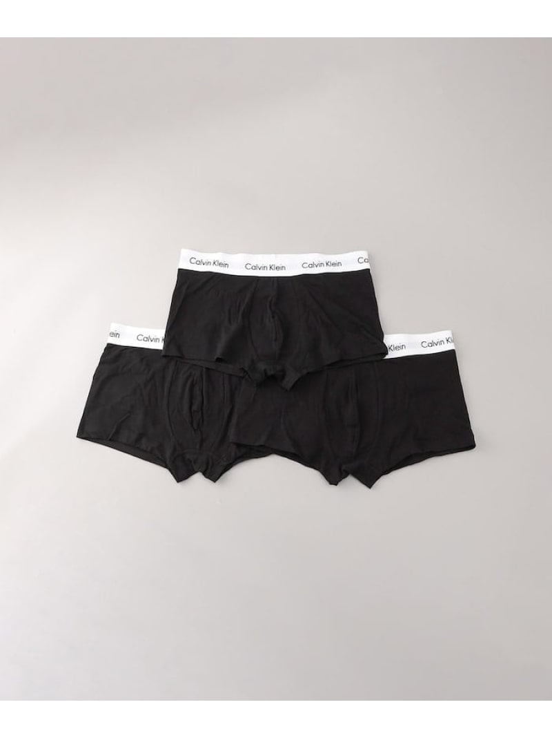 Calvin Klein Underwear LOW RISE TRUNK 3PK フリークスストア インナー・ルームウェア その他のインナー・ルームウェア グレー ブラック【送料無料】 2