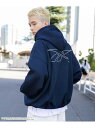 ウィゴー 【SALE／10%OFF】WEGO MEN'S 別注Reebok スーパーBIGバルーンパーカー ウィゴー トップス パーカー・フーディー ネイビー ホワイト ブラック【RBA_E】【送料無料】