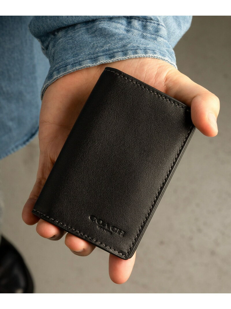 COACH 【公式】バイフォールド カード ケース コーチ 財布・ポーチ・ケース 名刺入れ・カードケース ブラック【送料無料】